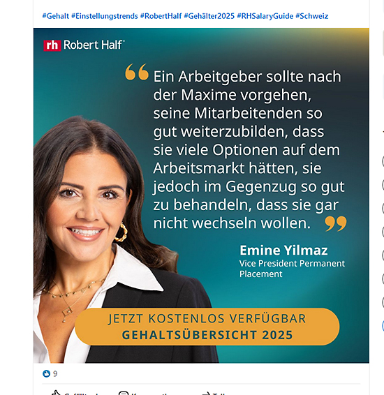 emine yilmaz - robert half vice president permanent placement