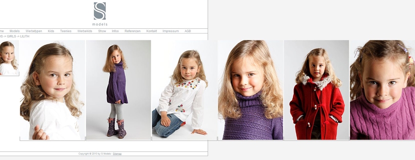 kinderfotos für eine sedcard für die modelagentur s models