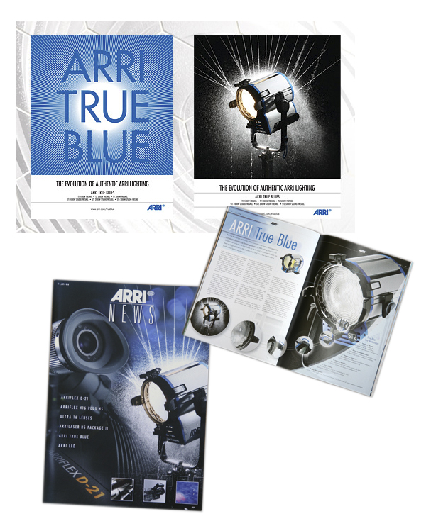 werbefotos, produktfotos für ARRI, True Blue Serie, aufgenommen vom Fotograf Roland Schmid München